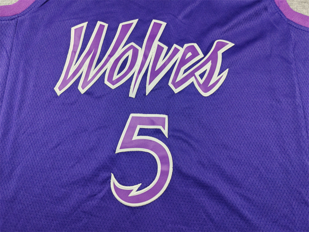 Men's Minnesota Timberwolves Anthony Edwards #5 Purple Swingman Jerseys