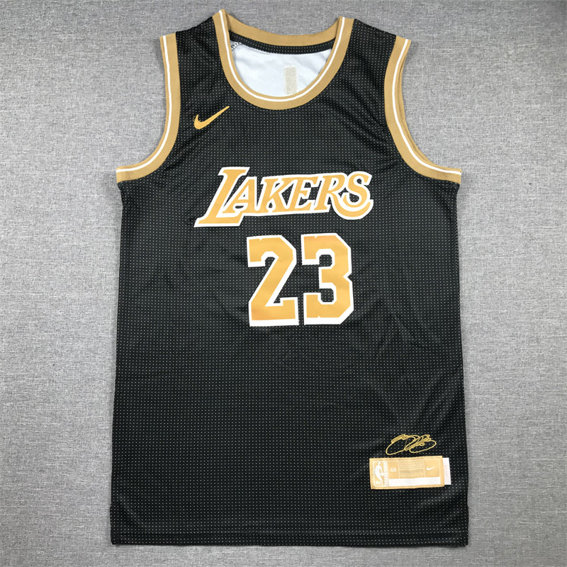 Men's Los Angeles Lakers LeBron James #23 Black Select Series Swingman Jerseys