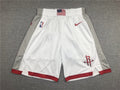Men's Houston Rockets White Pocket Shorts1