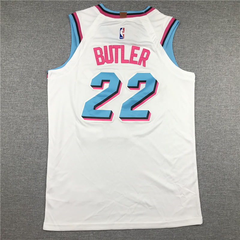 Men's Miami Heat Jimmy Butler #22 NBA White Swingman Jerseys