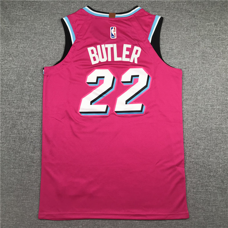Men's Miami Heat Jimmy Butler #22 NBA Pink Swingman Jerseys