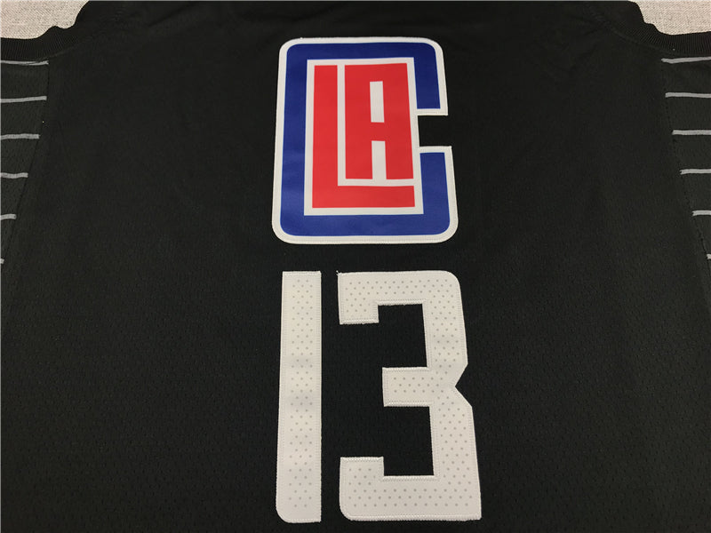 Men's LA Clippers Paul George #13 NBA Black Classics Jerseys