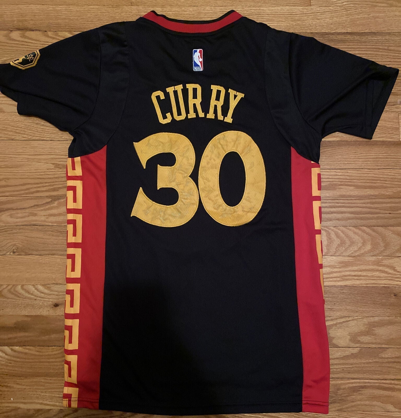 Men's Golden State Warriors Stephen Curry #30 Chinese New Year Jerseys