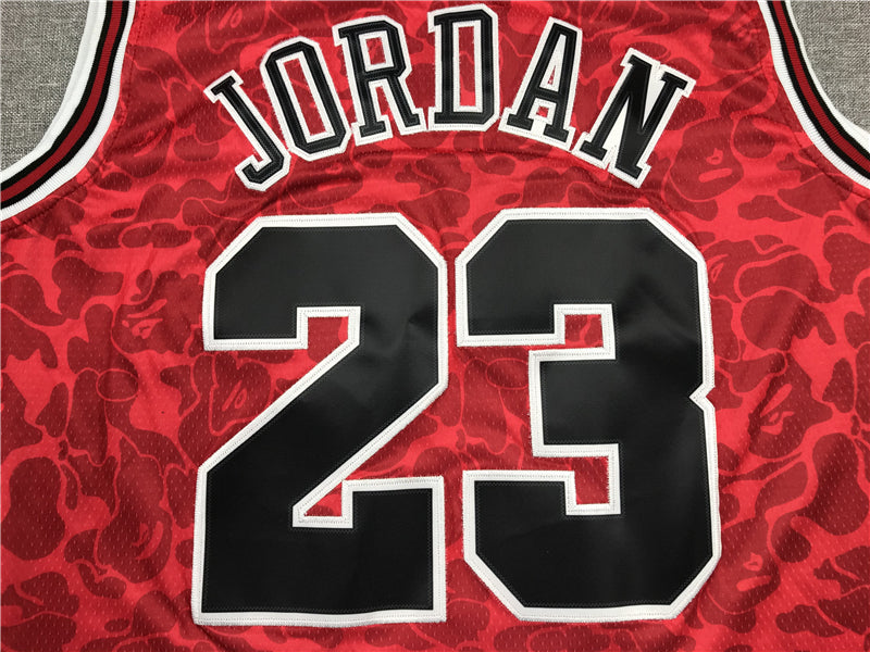 Men's Chicago Bulls Michael Jordan #23 Red 1996-97 Hardwood Classics Authentic Jerseys