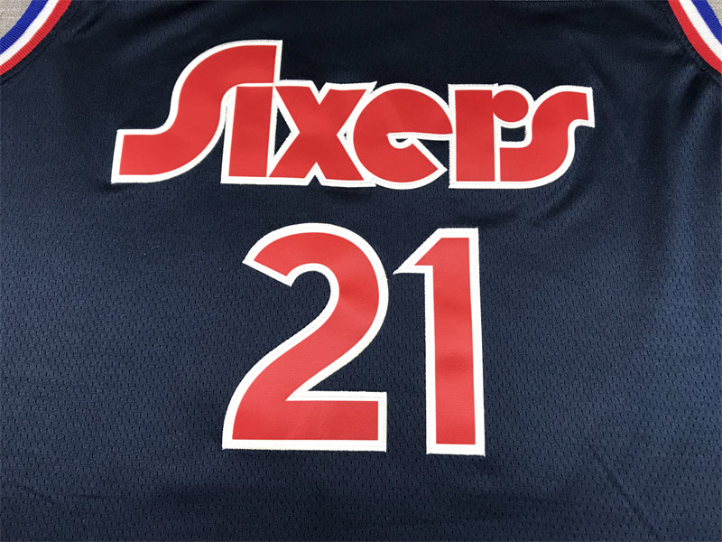 Men's Philadelphia 76ers Joel Embiid Navy 2021/22 Swingman Jerseys - City Edition