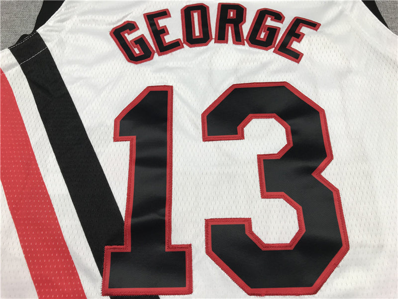 Men's LA Clippers Paul George #13 NBA Classics Jerseys - Retro White