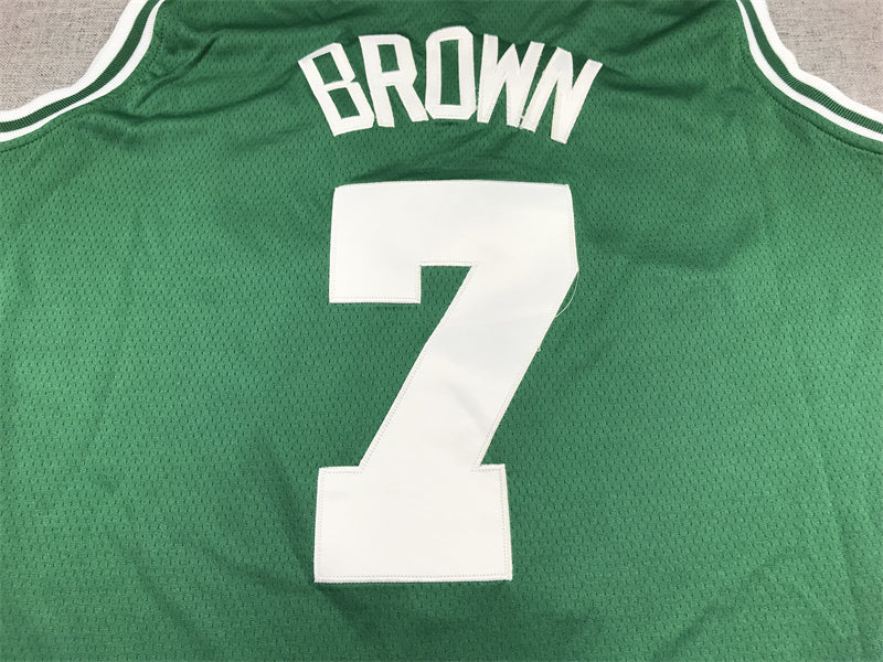 Men's Boston Celtics Jaylen Brown #7 Green 2022/23 Swingman Jerseys - Icon Edition