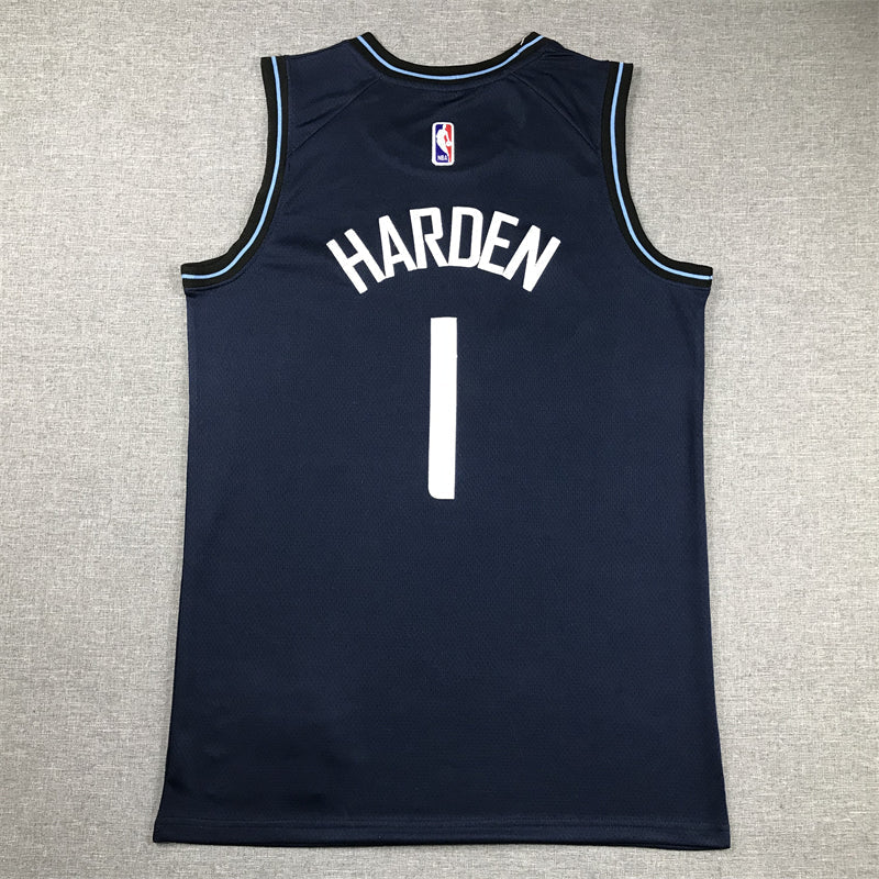 Men's LA Clippers James Harden #1 Navy 2023/24 Swingman Jerseys - City Edition