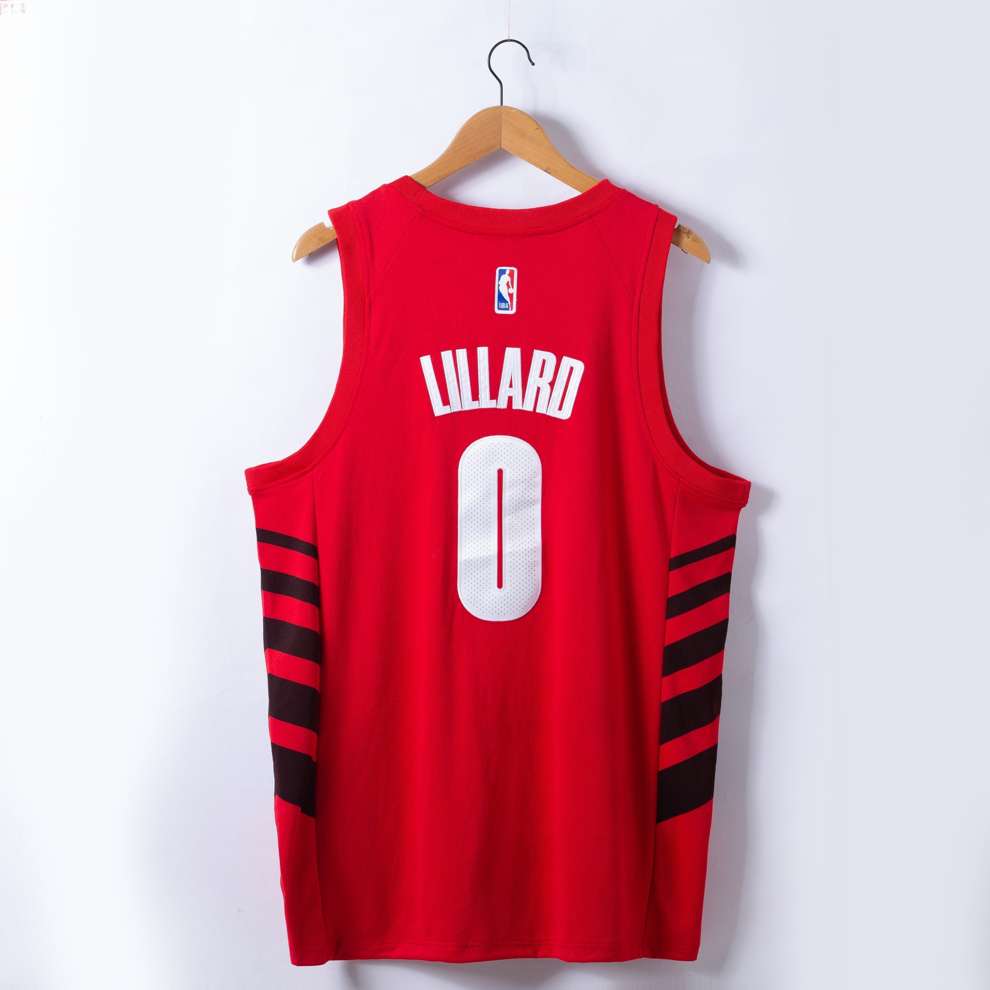 Men's Portland Trail Blazers Damian Lillard #0 Red Swingman Jerseys - Statement Edition