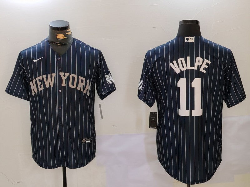 Men's New York Yankees Anthony Volpe #11 Navy Player Jerseys