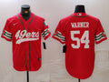 Men's San Francisco 49ers Fred Warner #54 Scarlet Game Player Jerseys