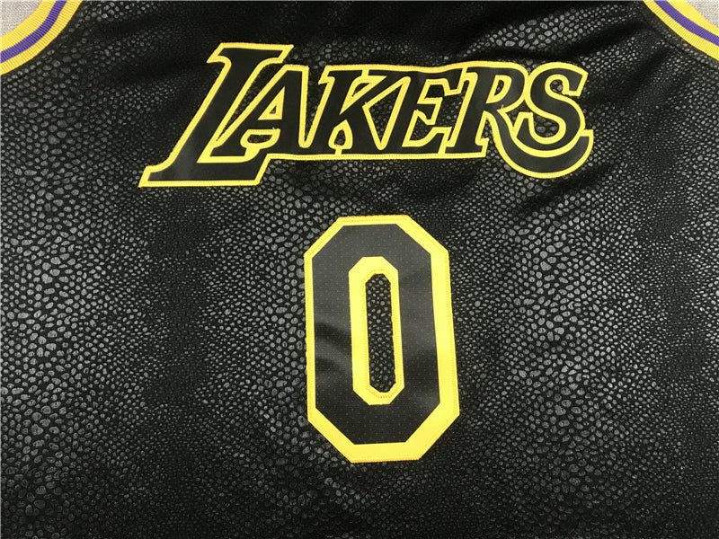 Men's Los Angeles Lakers Russell Westbrook Black City Edition Swingman Jerseys