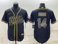 Men's Buffalo Bills Stefon Diggs #14 Black Game Jerseys Joint Edition