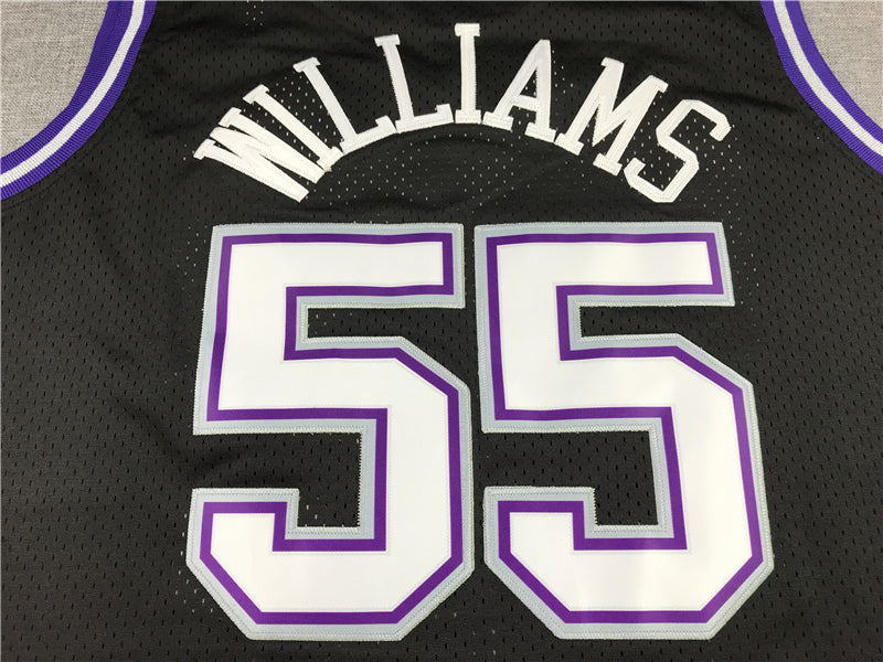 Men's Sacramento Kings Jason Williams Black Hardwood Classics Swingman Jerseys