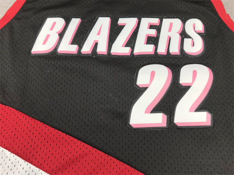 Men's Portland Trail Blazers Clyde Drexler #22 Black 1991-92 Hardwood Classics Swingman Jerseys