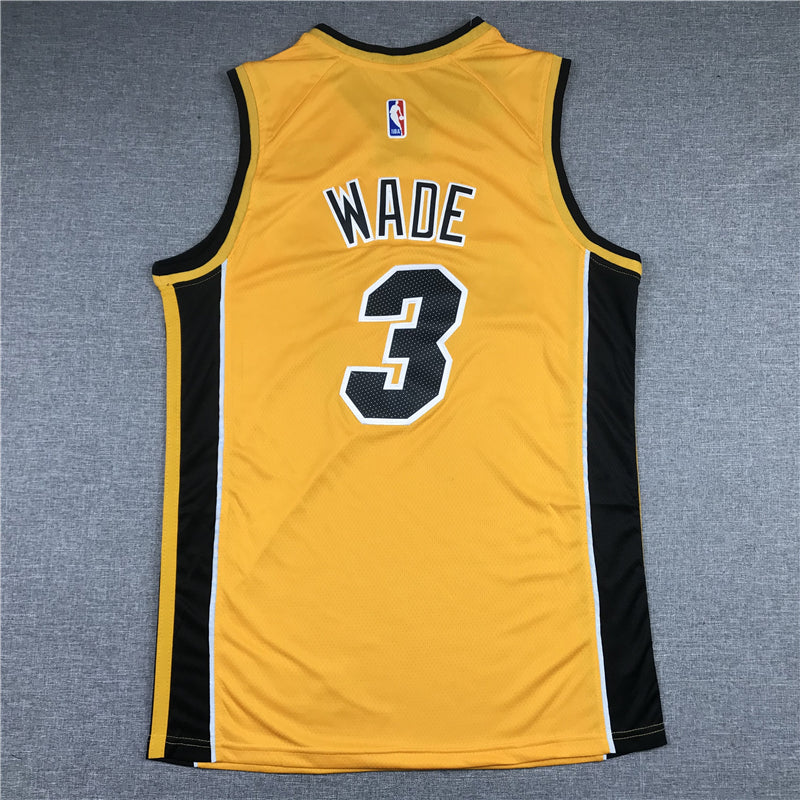 Men's Miami Heat Dwyane Wade #3 Gold 2020/21 Swingman Player Jerseys