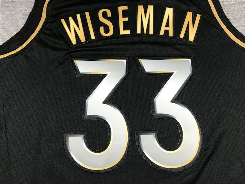 Men's Golden State Warriors James Wiseman #33 Black Classic Player Jerseys