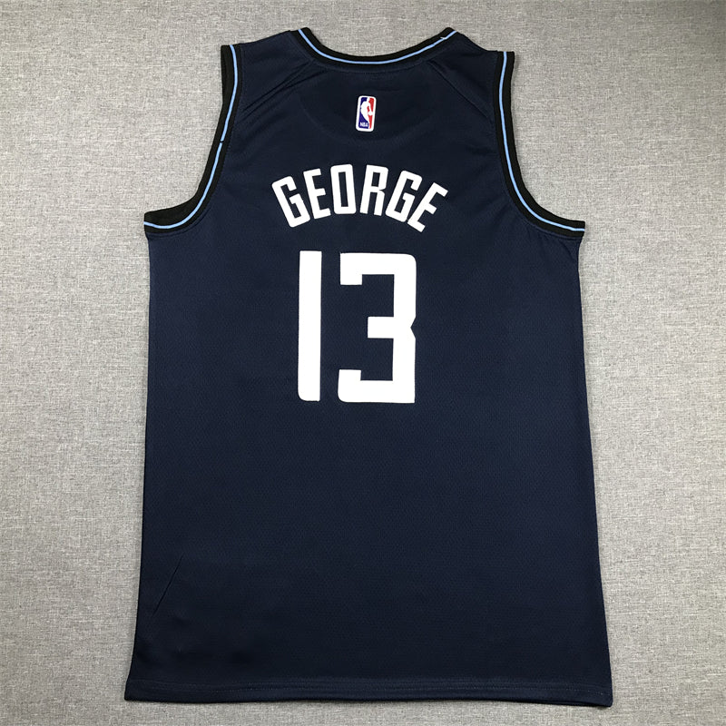 Men's LA Clippers Paul George #13 Navy 2023/24 Swingman Jerseys - City Edition