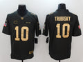 Men's Chicago Bears Mitch Trubisky #10 Black Game Jerseys