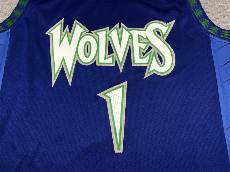 Men's Minnesota Timberwolves Anthony Edwards Blue/Navy Swingman Jerseys