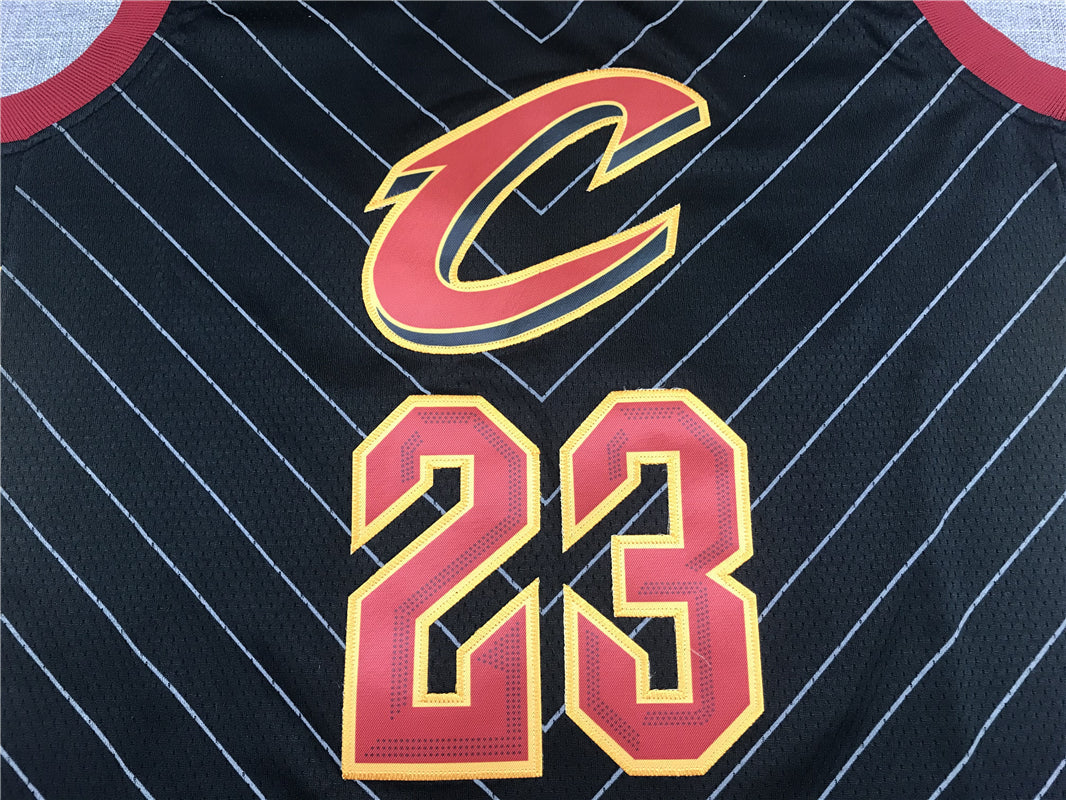 Men's Cleveland Cavaliers LeBron James #23 Black Swingman Player Jerseys