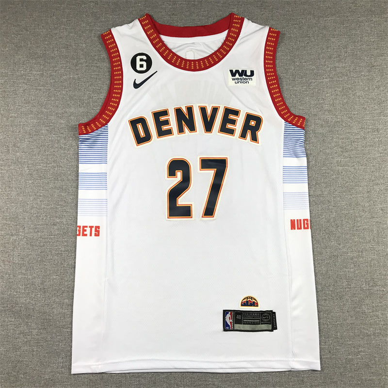 Men's Denver Nuggets Jamal Murray #27 Silver 2022/23 Swingman Jerseys - City Edition