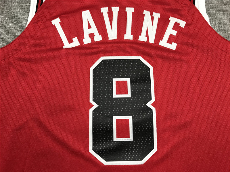 Men's Chicago Bulls Zach LaVine #8 Red Fast Break Player Jerseys