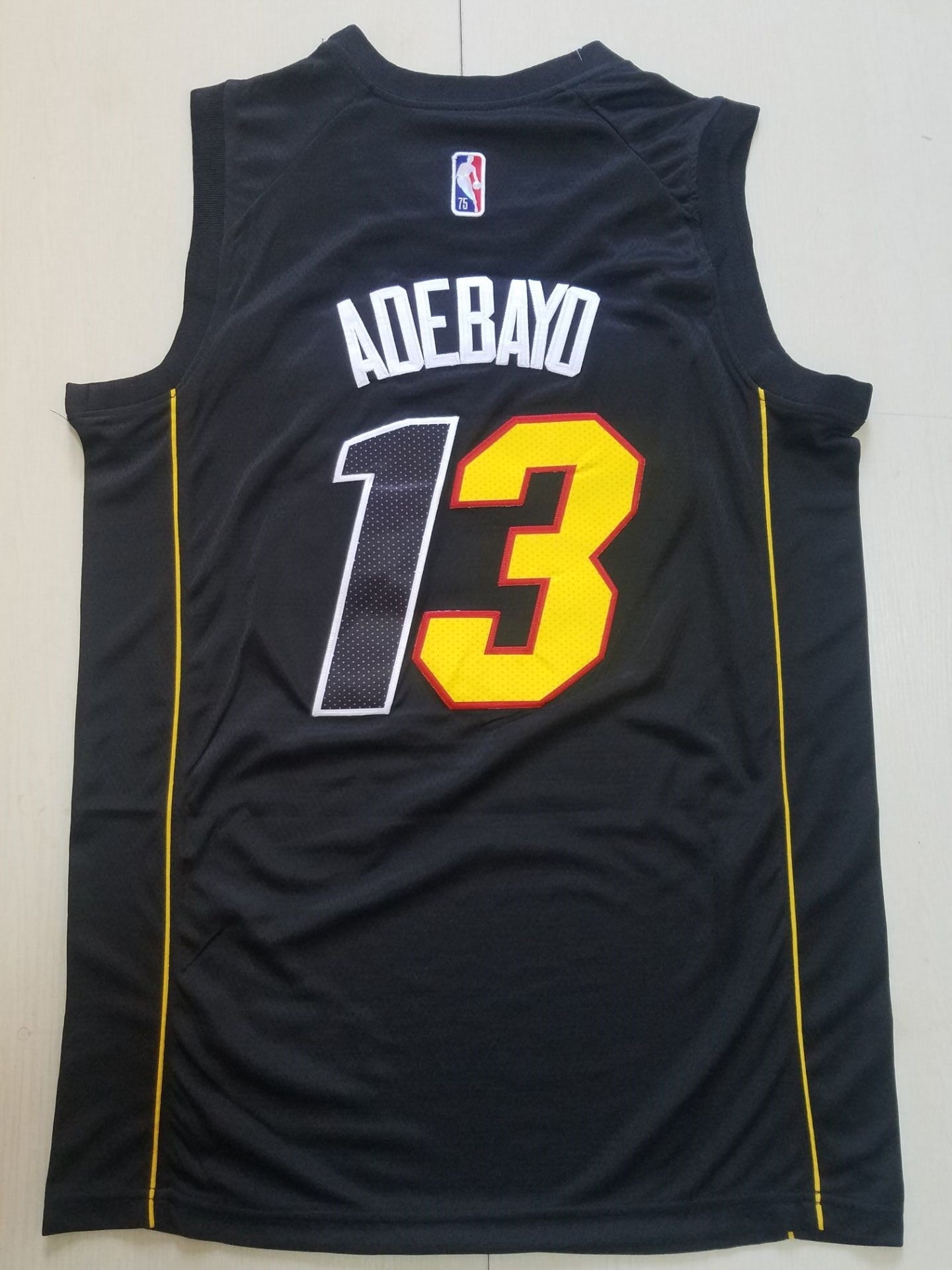 Men's Miami Heat Bam Adebayo #13 Black Swingman Jerseys City Edition