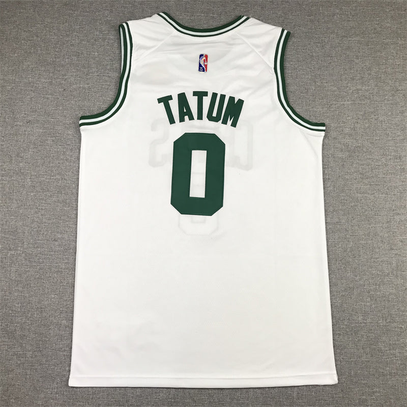 Men's Boston Celtics Jayson Tatum #0 NBA White Swingman Jerseys
