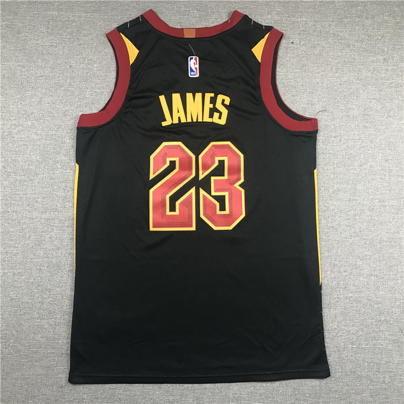 Men's Cleveland Cavaliers LeBron James #23 Black Swingman Player Jerseys