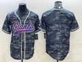 Men's New York Giants Grey Camouflage Blank Jerseys