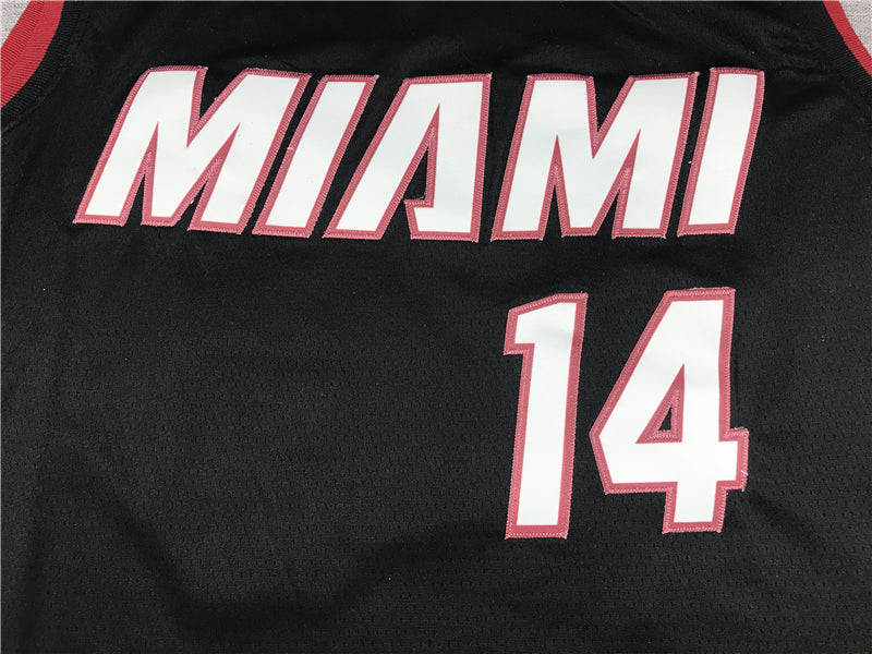Men's Miami Heat Tyler Herro #14 Black 2022/23 Fast Break Replica Jerseys - Icon Edition