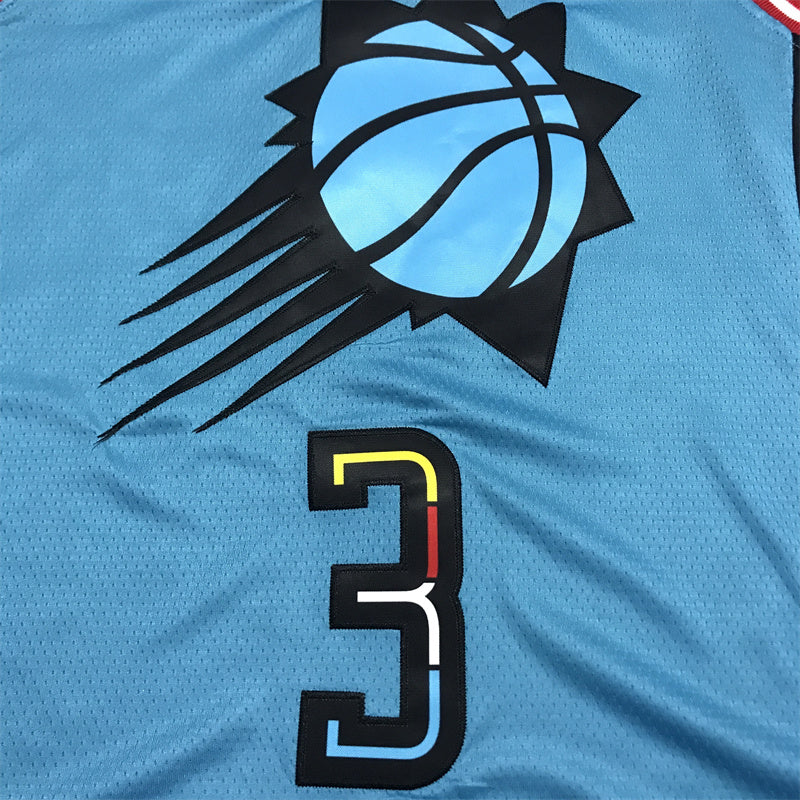 Men's Phoenix Suns Chris Paul #3 Turquoise 2022/23 Swingman Jerseys - City Edition