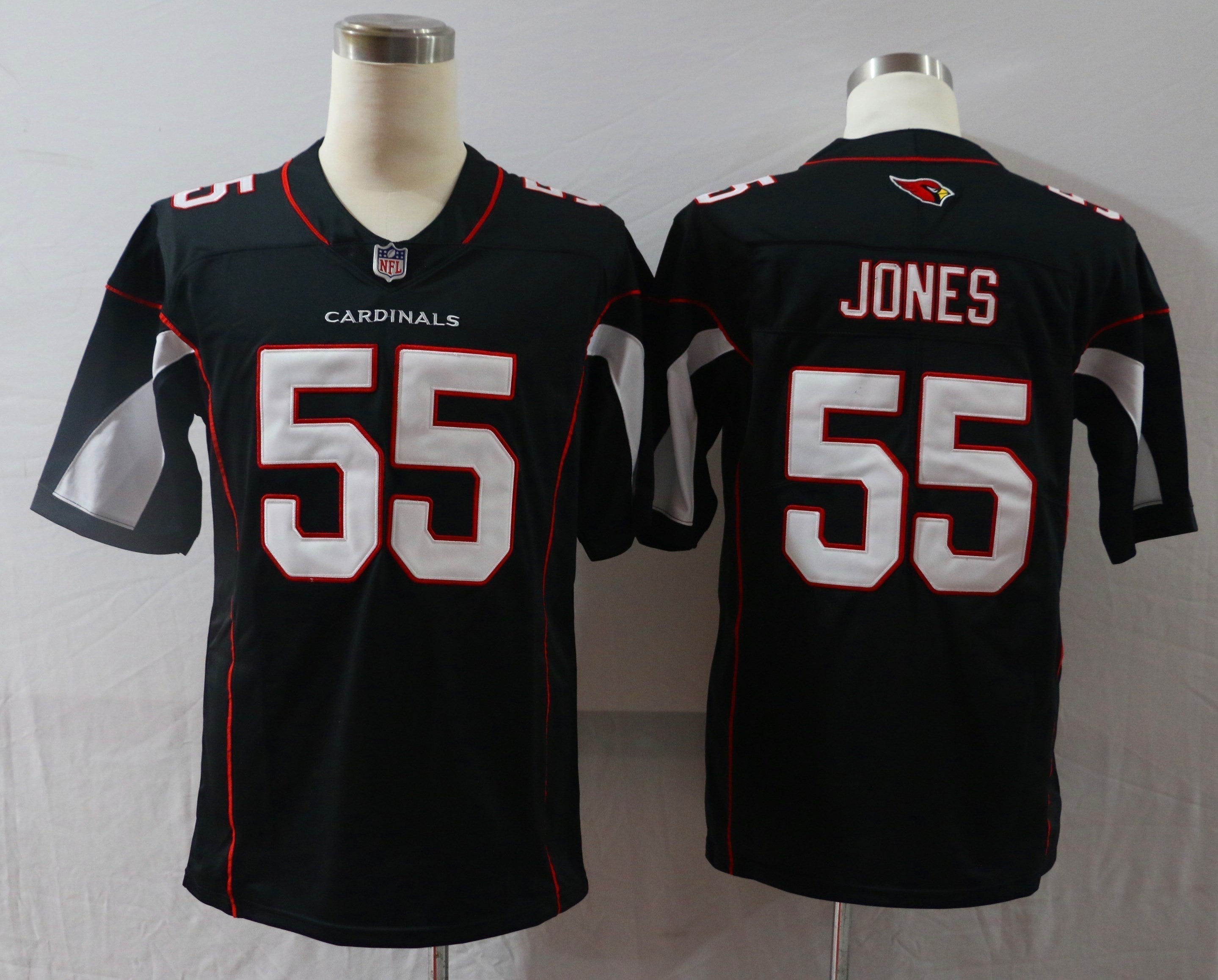 Men's Arizona Cardinals Chandler Jones #55 Black Game Jerseys