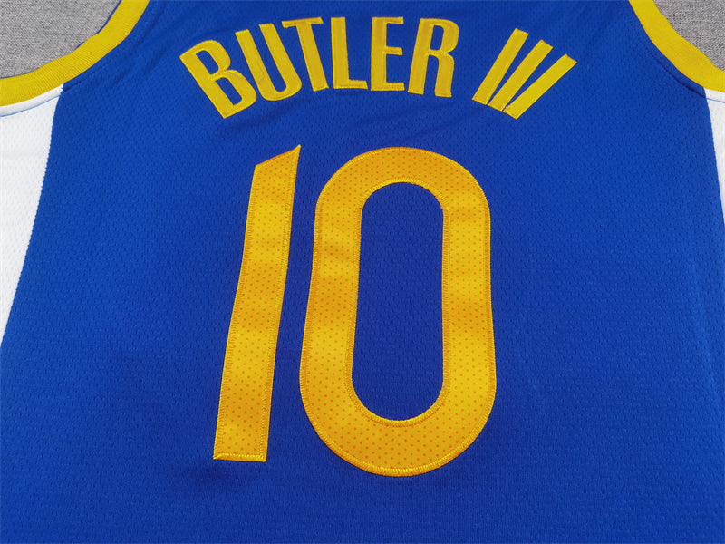 Men's Golden State Warriors Jimmy Butler #10 Royal Swingman Jerseys - Icon Edition