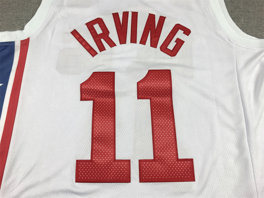 Men's Brooklyn Nets Kyrie Irving #11 White 2022/23 Swingman Jerseys - Classic Edition