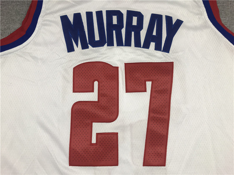 Men's Denver Nuggets Jamal Murray #27 White 2020/21 Swingman Player Jerseys