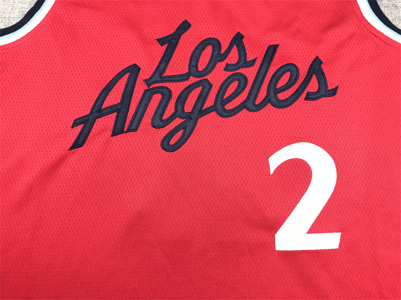 Men's LA Clippers Kawhi Leonard #2 Red Swingman Jerseys