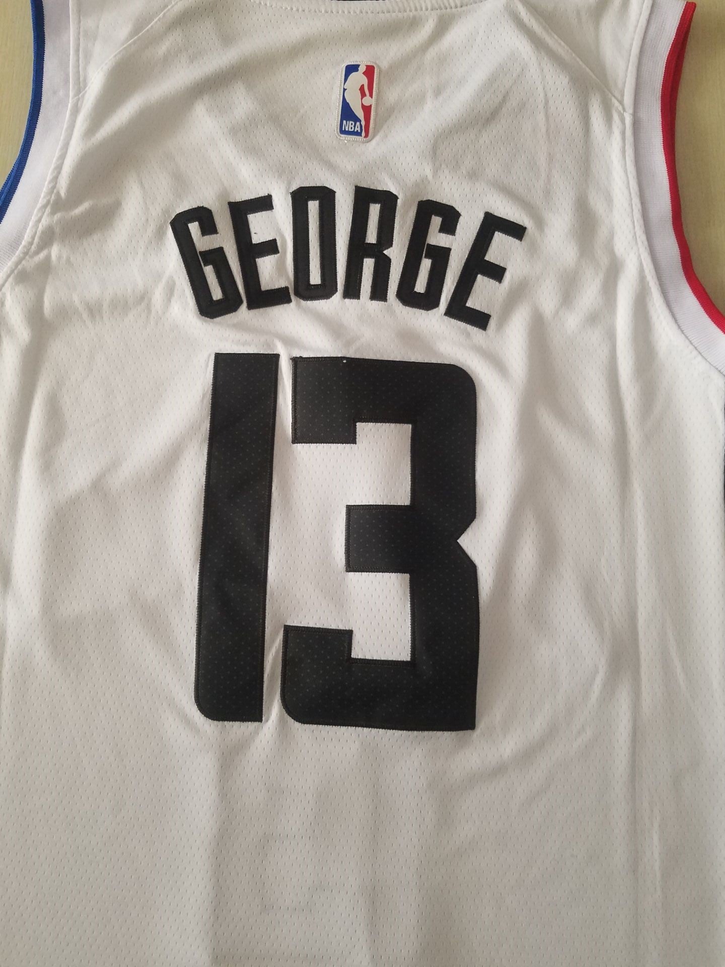 Men's LA Clippers Paul George #13 NBA White Classics Jerseys