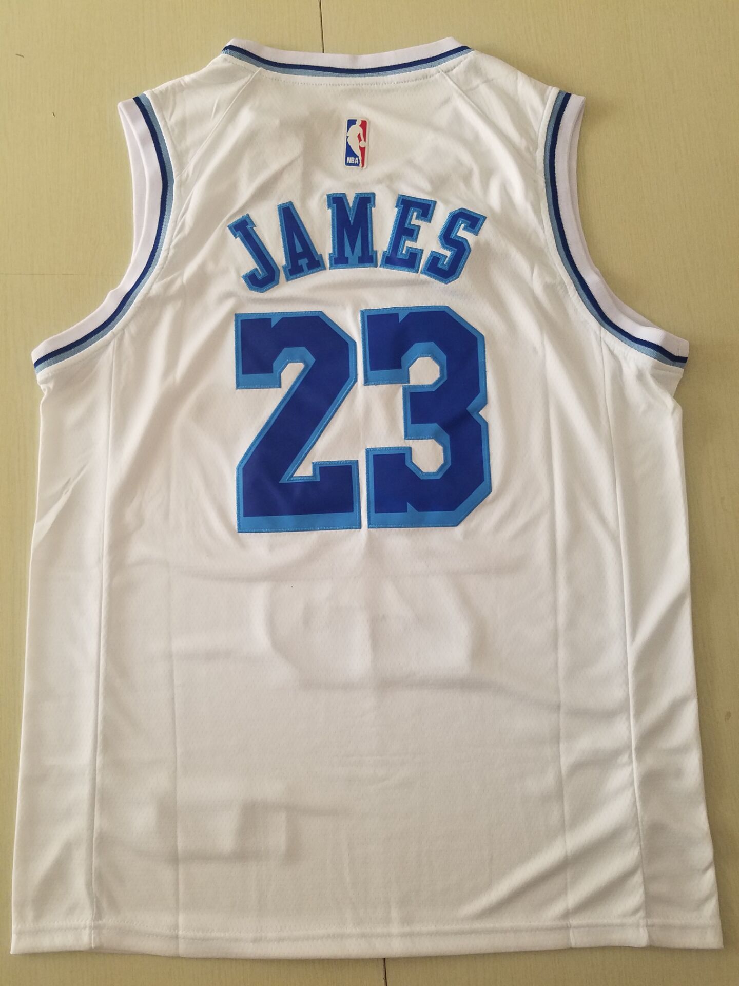 Men's Los Angeles Lakers LeBron James #23 White Swingman Player Jerseys