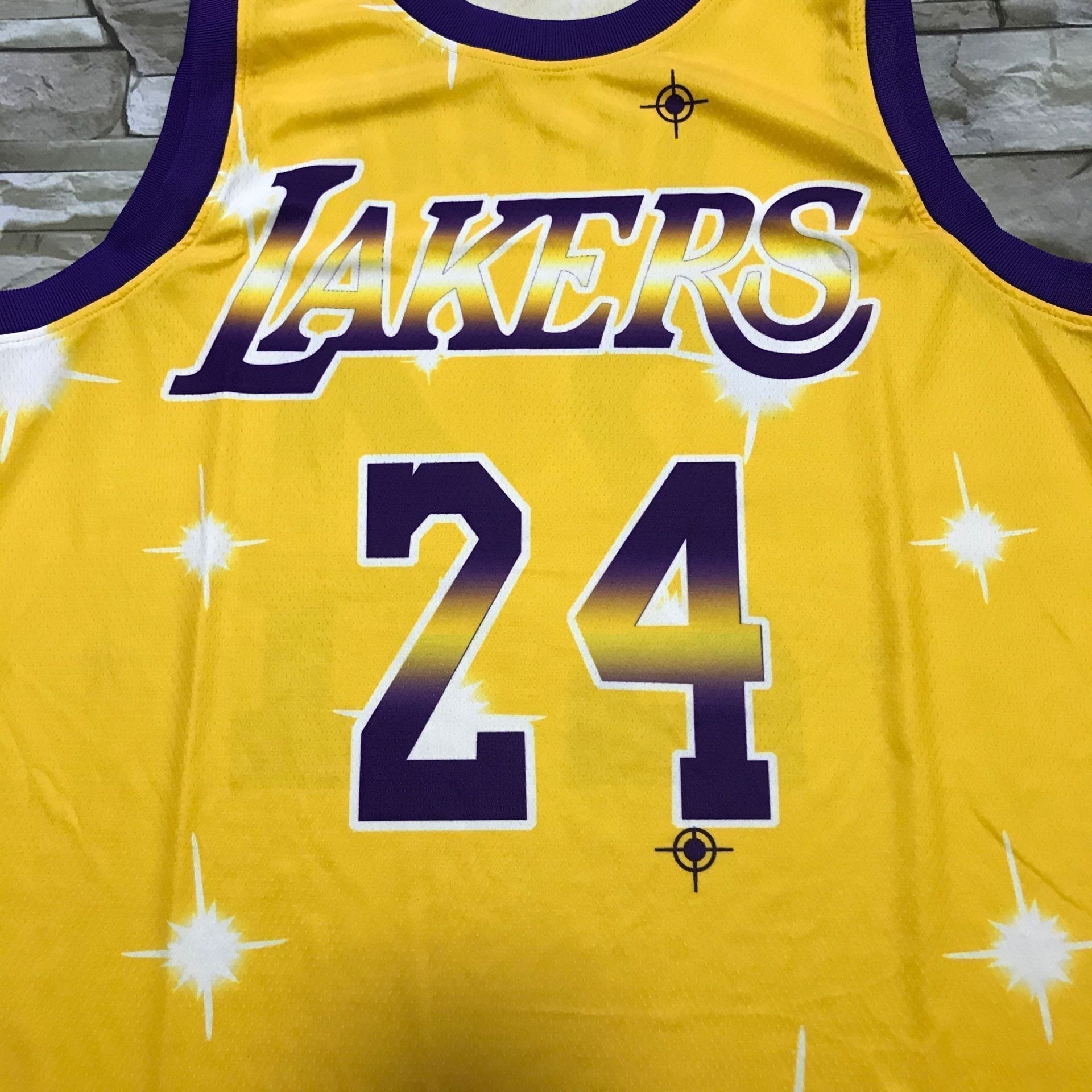 Men's Los Angeles Lakers Kobe Bryant Yellow Hardwood Classics Player Jerseys