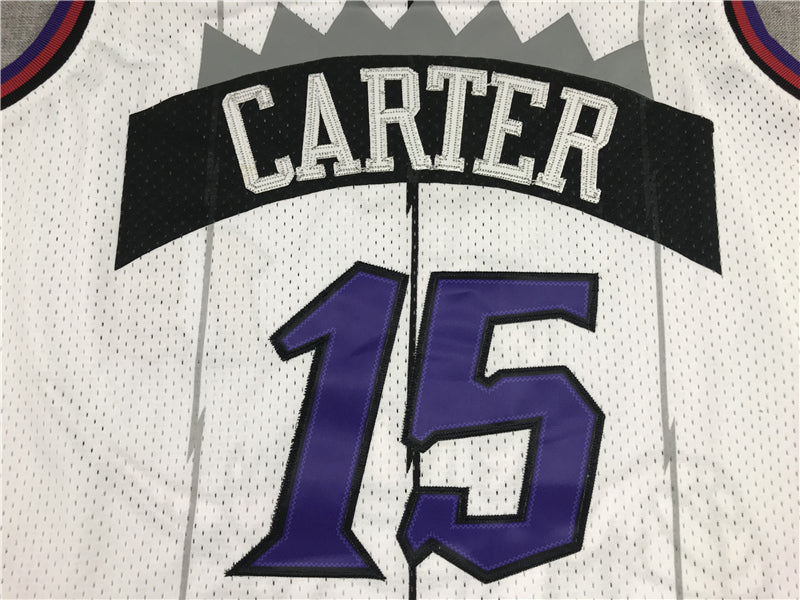 Men's Toronto Raptors Vince Carter Mitchell & Ness White Classics Jerseys