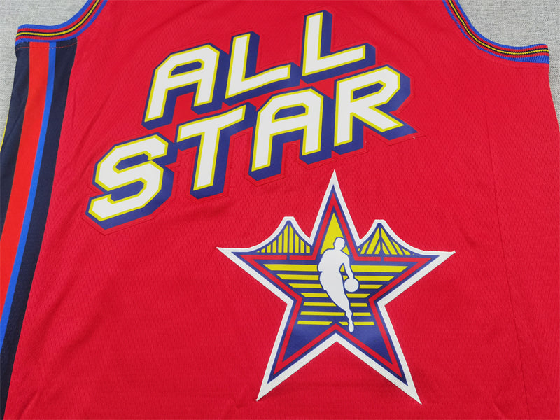 Men's Milwaukee Bucks Giannis Antetokounmpo #34 Red 2025 NBA All-Star Game Swingman Player Jerseys
