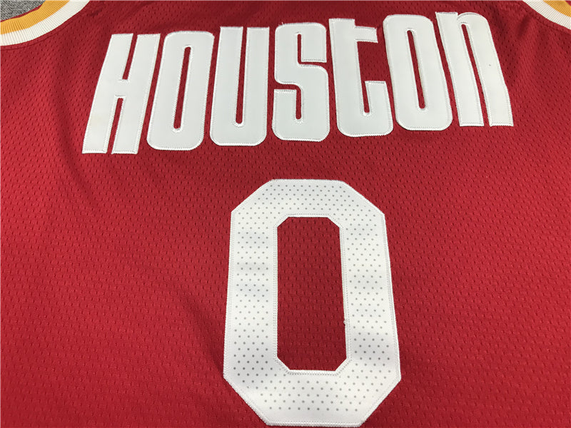 Men's Houston Rockets Russell Westbrook #0 NBA Classics Swingman Jerseys - Retro Red