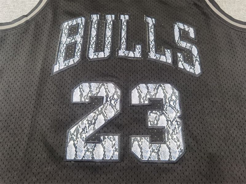 Men's Chicago Bulls Michael Jordan #23 Black 1997/98 Hardwood Classics Authentic Jerseys