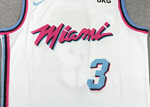 Men's Miami Heat Dwyane Wade #3 NBA White Swingman Player Jerseys