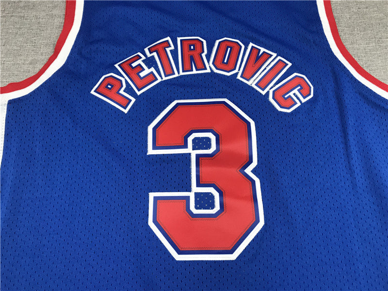 Men's Brooklyn Nets Drazen Petrovic 1992-93 Hardwood Classics Swingman Jerseys