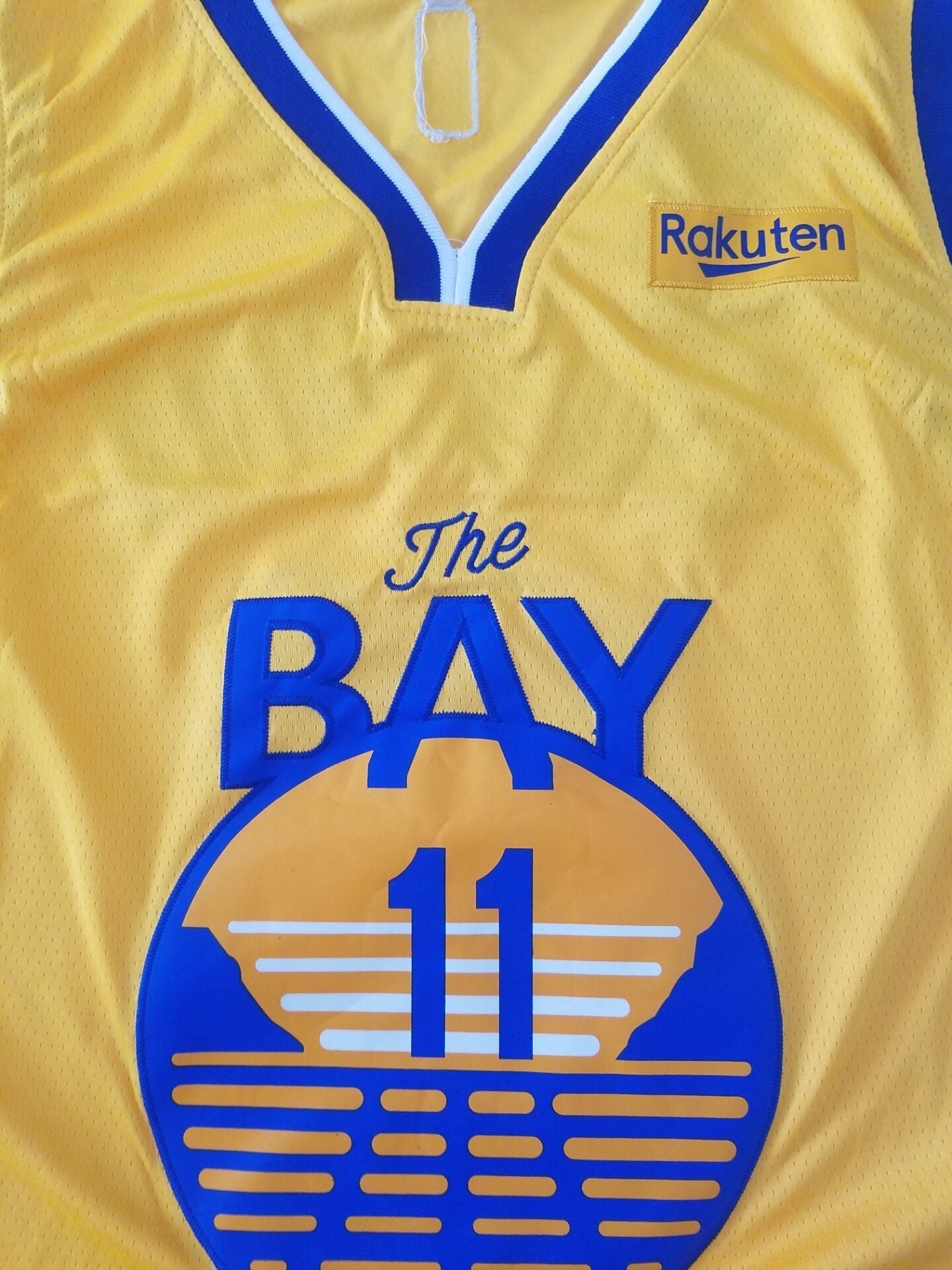Men's Golden State Warriors Klay Thompson #11 Yellow Fashion Swingman Jerseys