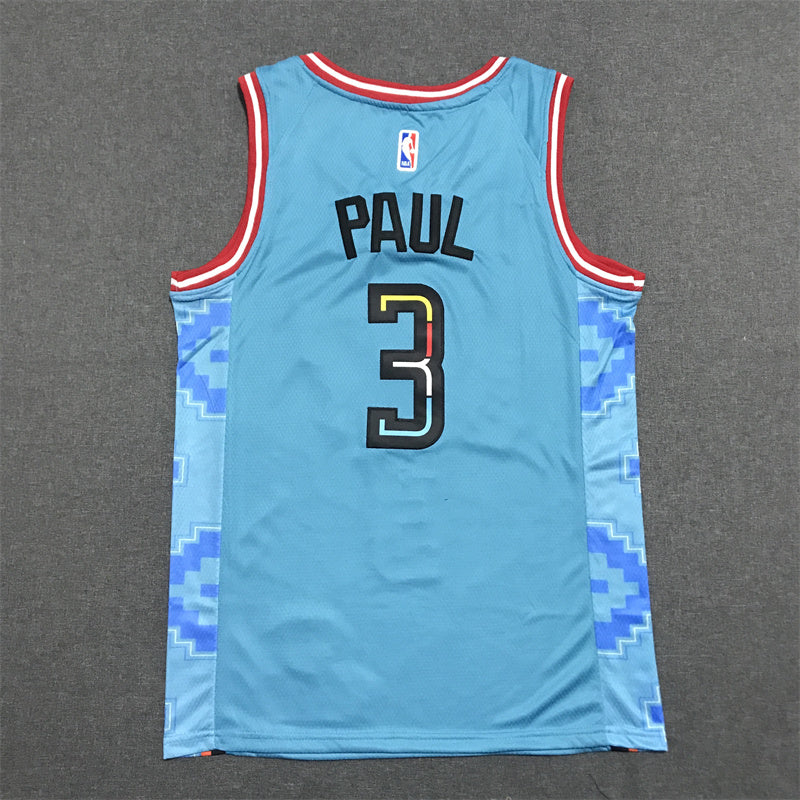 Men's Phoenix Suns Chris Paul #3 Turquoise 2022/23 Swingman Jerseys - City Edition