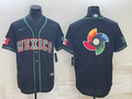 Men's 2023 World Baseball Classic Mexico Black Alternate Game Jerseys